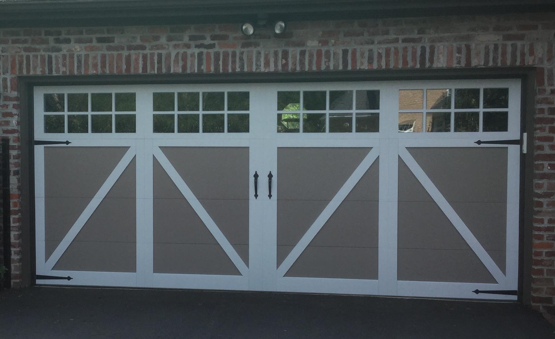 Carriage House Overlay Garage Door Spruces Up Midlothian Home