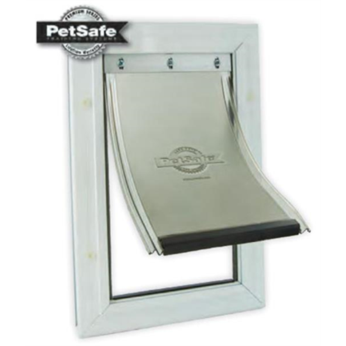 Thinking about a doggie door for your storm door?