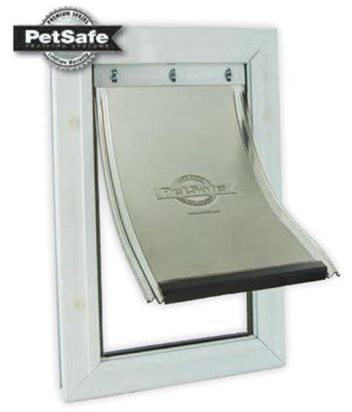 Thinking about a doggie door for your storm door?