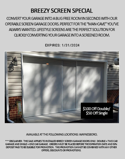 Residential Garage Door Specials, Apple Garage Doors Waynesboro Va