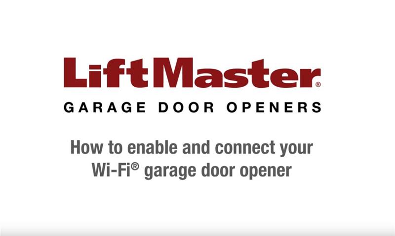DIY Liftmaster - How to connect wi-fi garage door opener
