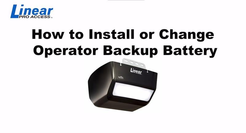 DIY Linear - How to Install or Change a Battery Backup
